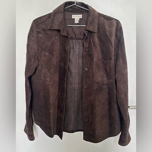 Vintage Ann Taylor Suede Shirt/Jacket
